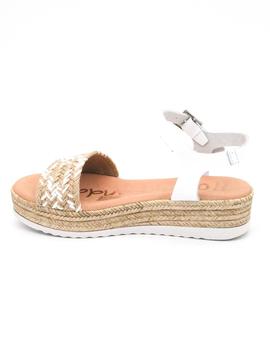 Sandalia Sandals 5111 blanco/beige para mujer
