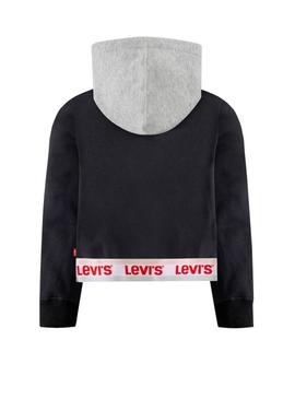 Sudadera Levis NP15507 negra para niña