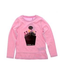 Camiseta Name It 13169378  rosa para niña