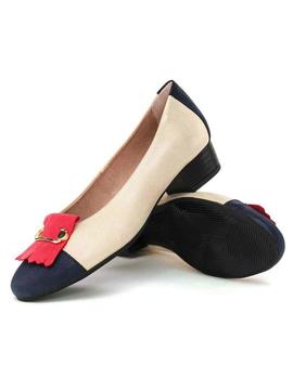 Zapato Pitillos Mujer 5040 Marino/Oro