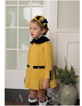 Vestido Dolce Petit 26-2215-V mostaza para niña