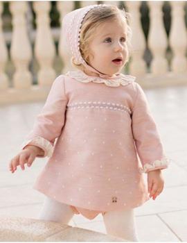 Vestido Dolce Petit 26-2101-VBG rosa para niña