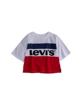 Camiseta Levis NP10607 blanca para niña