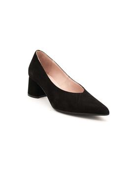 Zapato Salón VEXED Mujer Ante Negro Tacón 18733