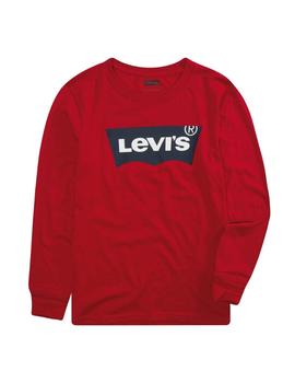 Camiseta Levis NP10117  rojo para niño