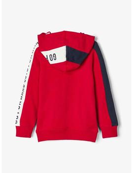 Sudadera Name It 13170677 rojo para niño