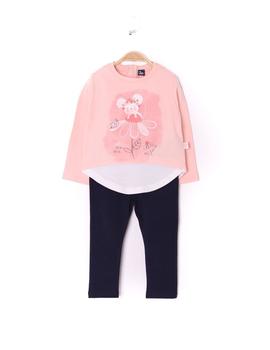 Conjunto Street 029136 rosa/marino para niña