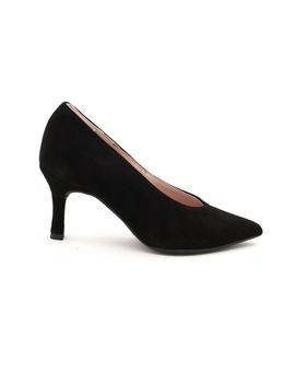 Zapato Salón VEXED Mujer Ante Negro Tacón 18729 