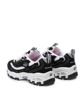 Zapatilla Skecher 80587L negro/blanco para niña
