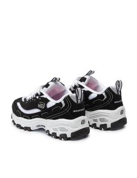 Deportivo Skecher 80587L negro/blanco para niña