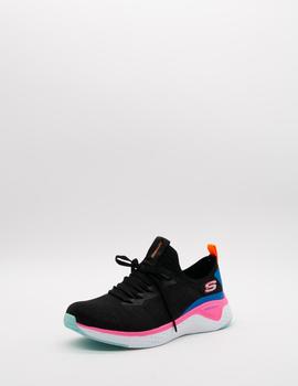 Deportivo Skecher 13325/BKMT negro/multi. para muj