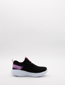 Zapatilla Skechers 85400L/BKPR negro para niña