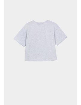 Camiseta Tiffosi Adjoa gris para niña