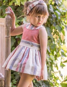 Vestido Dolce Petit 27-2228-V teja para niña