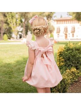 Vestido Dolce Petit 27-2201-V rosa palo para niña