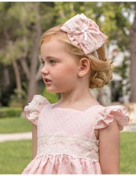 Vestido Dolce Petit 27-2201-V rosa palo para niña