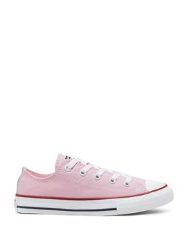 Converse 666822C loneta rosa baja para niña