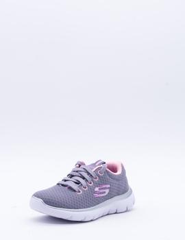 Deportivo Skechers 302070L/GYPK para niña