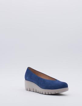 Zapato Wonders C-33213 azul para mujer