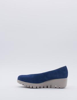 Zapato Wonders C-33213 azul para mujer