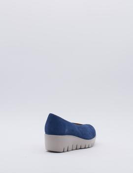 Zapato Wonders C-33213 azul para mujer