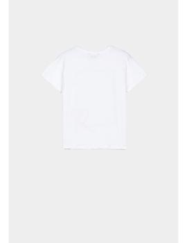 Camiseta Tiffosi Marina blanca para niña