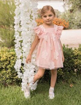Vestido Dolce Petit 27-2214-V rosa para niña