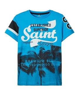 Camiseta Name It 13176071 Saint azul