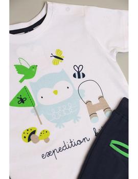 Conjunto Street Monkey 020050 blanco y marino