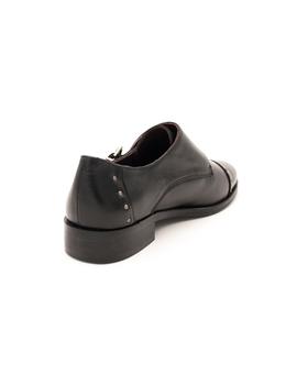 Zapato FRANK Mujer Piel Negro Hebillas 1058 
