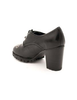 Zapato MARIA JAEN Mujer Piel Negro Tacón 7527 