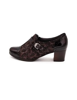 Zapato PITILLOS Mujer Charol Marron Hebilla 5271