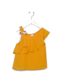 Camiseta Ativo C2067 amarilla para niña