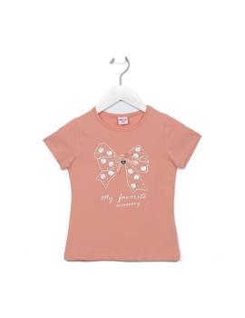 Camiseta Ativo JH4453 salmón para niña