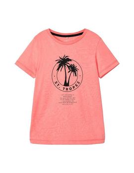 Camiseta Name 13174976 coral para niño