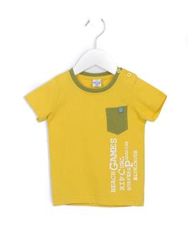 Camiseta Ativo GS2269 amarillo para niño