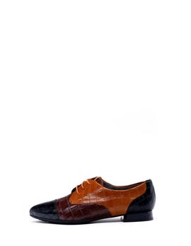 Zapato Pitillos 6381 negro/marrón/cuero para mujer
