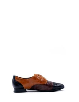 Zapato Pitillos 6381 negro/marrón/cuero para mujer