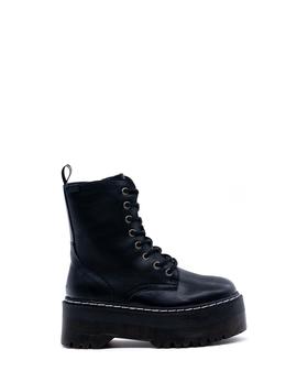 Botín negro Emmshu Zayn plataforma negro para muje