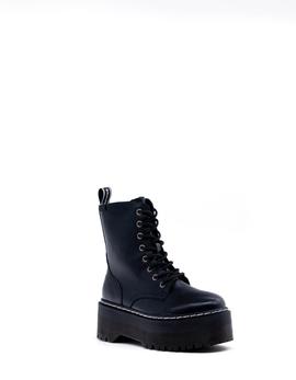 Botín negro Emmshu Zayn plataforma negro para muje