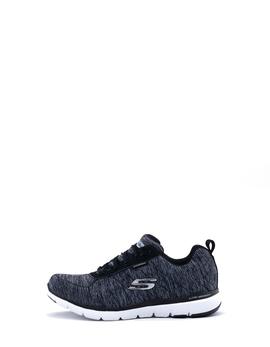 Deportivo Skechers 88888400/BKGY negro para mujer