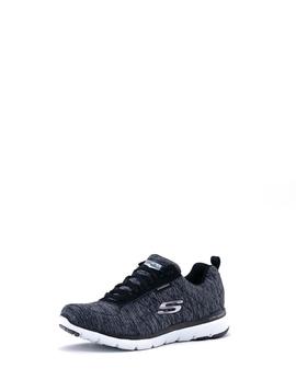 Deportivo Skechers 88888400/BKGY negro para mujer