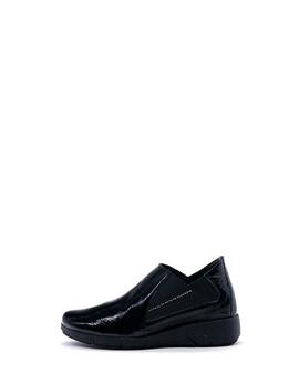 Zapato 24HRS. 24730 negro charol para mujer