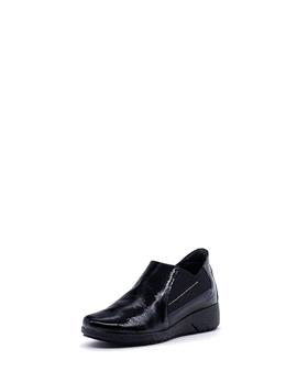 Zapato 24HRS. 24730 negro charol para mujer