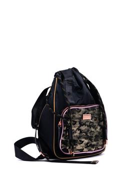 Mochila Gioseppo 60968 negro camuflaje mujer