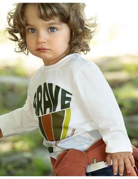 Camiseta Ativo YF938 blanca para niño