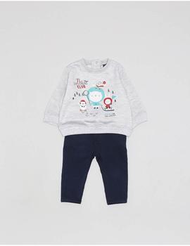 Conjunto Street Monkey 030048 gris para niño