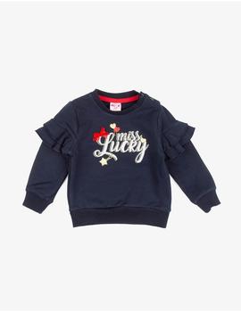 Sudadera Ativo C2185 marino para niña