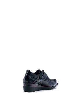Zapato Pitillos 6325 negro cuña para mujer