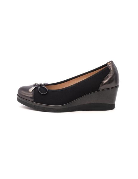 Zapato Mujer Negro Lazo 5520